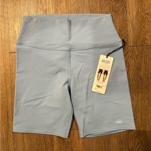 ALO Yoga Blue Biker Shorts